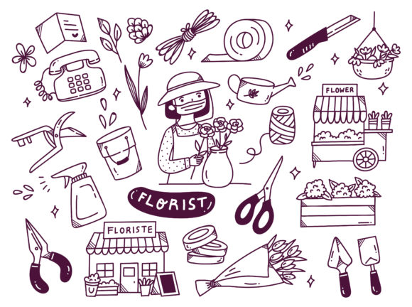 Download Florist Wearing Face Mask - Premium Bundle