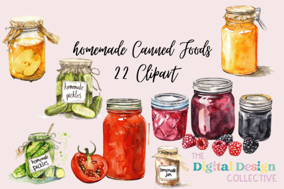 Download Homemade Canned Foods PNG Bundle - Homemade Collection
