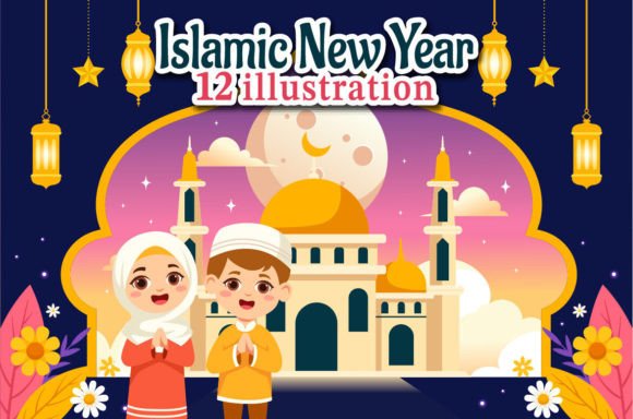 Download 12 Happy Islamic New Year Illustration - New Collection