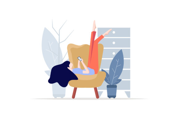 Download A Woman Sleeps Relaxed on a Chair - Relaxed Collection