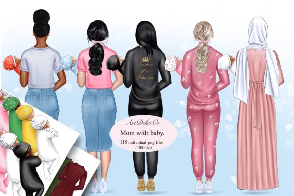 Download Mom with Newborn, Muslim Mom - New Collection