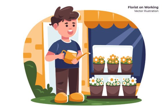 Download Florist on Working - Florist Collection