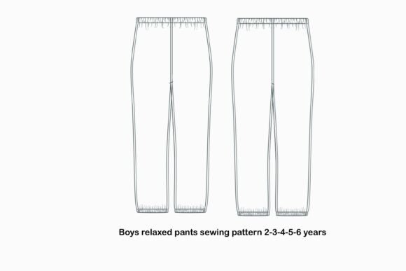 Download Boys Relaxed Trousers Sewing Pattern - Relaxed Collection